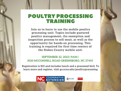 poultry processing flyer