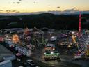 View of the Caldwell County Agriculture Fair at Night