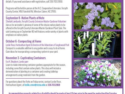 image of fall 2023 forks on friday flyer