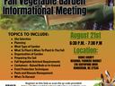 Fall Vegetable Garden Informational Meeting