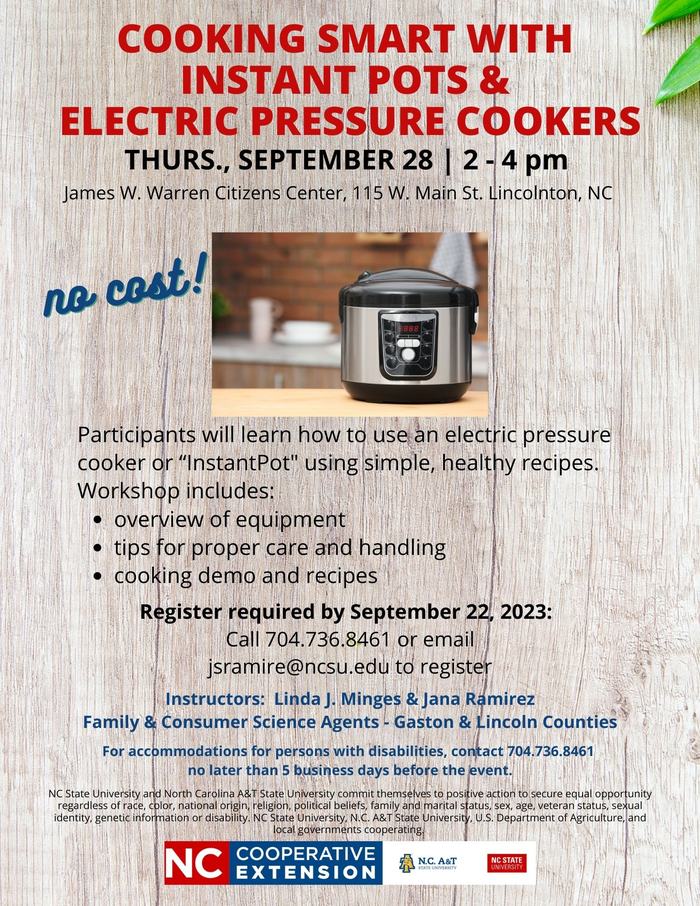 Instant Pot Workshop Flyer