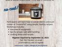 Instant Pot Workshop Flyer