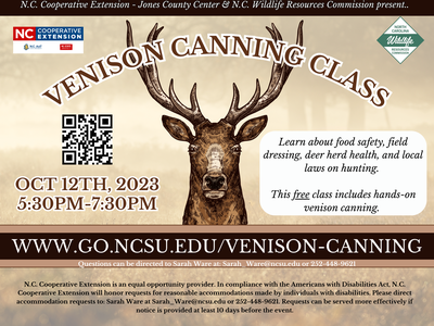 Free vension canning class on Oct 12th, 2023 530pm-730pm. Hands on canning and education