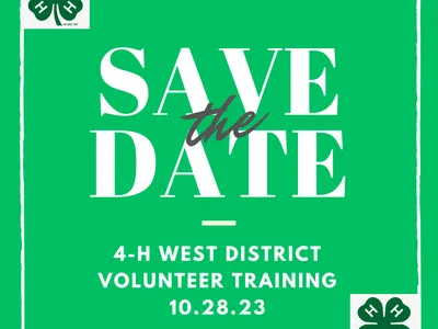 West District 4-H Volunteer Conference Save the Date