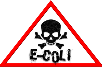 Red triangular warning sign with black skull and crossbones inside