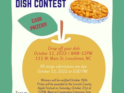 apple dish contest flyer