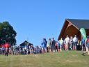 Bagpipes to open field day