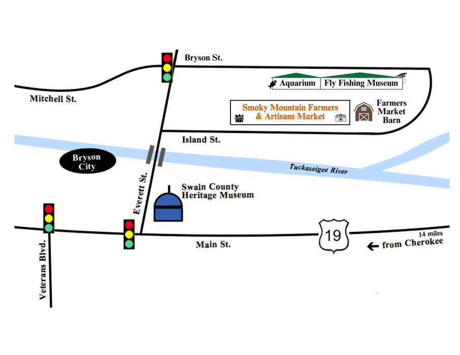 Swain Farmers Market Map