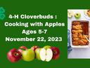 4-H cloverbuds cooking with apples