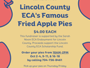 ECA fried apple pie fundraiser flyer