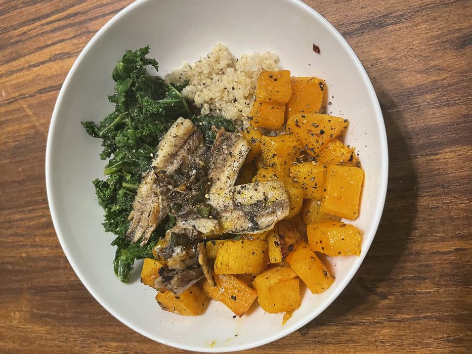 grain bowl with butternut squash