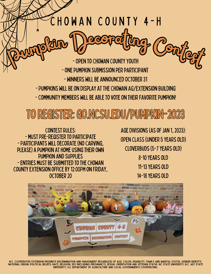 pumpkin contest flyer