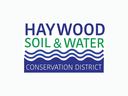 HAYWOOD SOIL & WATER logo with wavy lines and text CONSERVATION DISTRICT