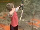 youth shooting archery