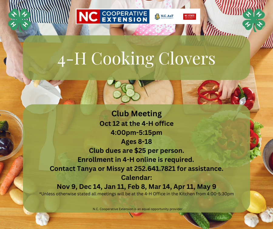 cooking clovers flyer