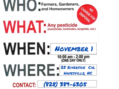 Pesticide Disposal Day Flyer