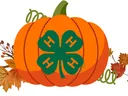 Pumpkin with 4-H clover image