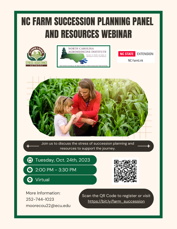 NC Farm Succession Planning Panel Webinar Flyer