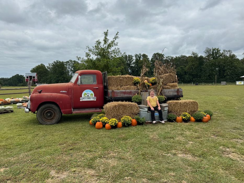 My Daughter, Willa Grace, at Stokes Family Farm in Greenville, NC. Photo Credit: Kayla Fox