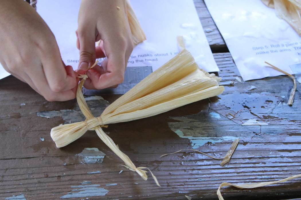 A doll made of corn husk.
