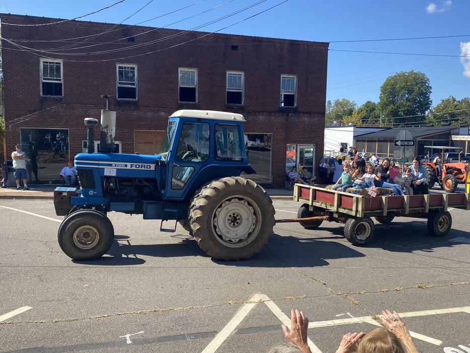blue ford tractor