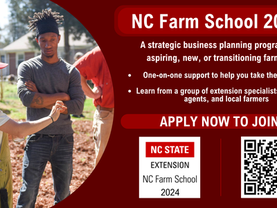 NC Farm School 2024, benefits of attending farm school, QR code