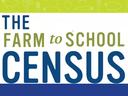 The Farm to School Census Logo (Green and blue text)
