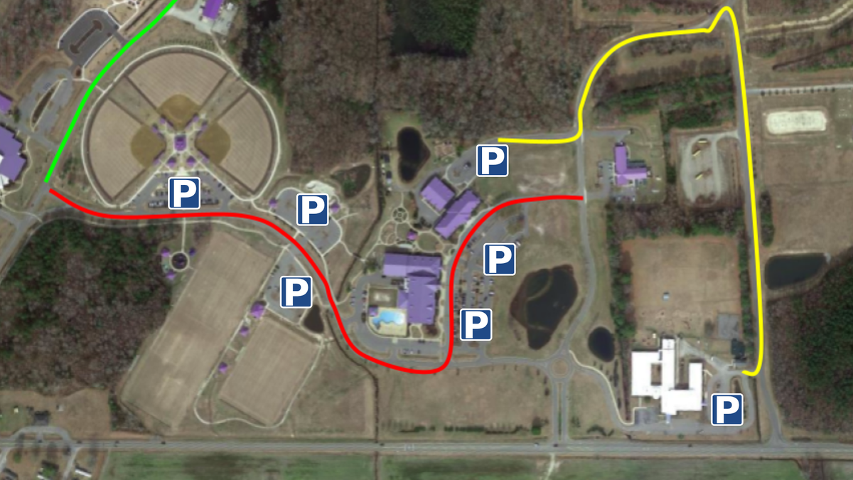 parking and route map 