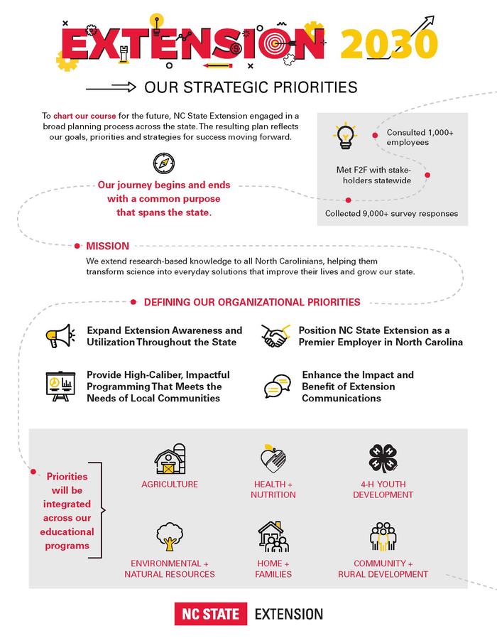 Strategic Priorities Handout for NC State Extension's Strategic Plan 2030
