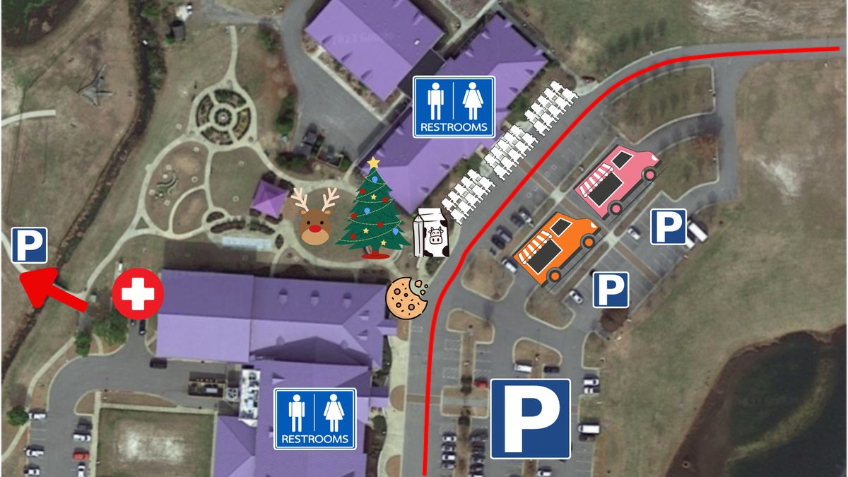 map with placement of activities 