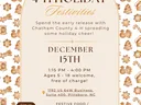 Limited Availability: Register now! Spend the early release with Chatham County 4-H spreading some holiday cheer! December 15, 1:15 - 4:00, Ages 5 -18. Free of charge. 1192 US 64W Business, Suite 400, Pittsboro, NC. Festive food / Gingerbread houses / Cra