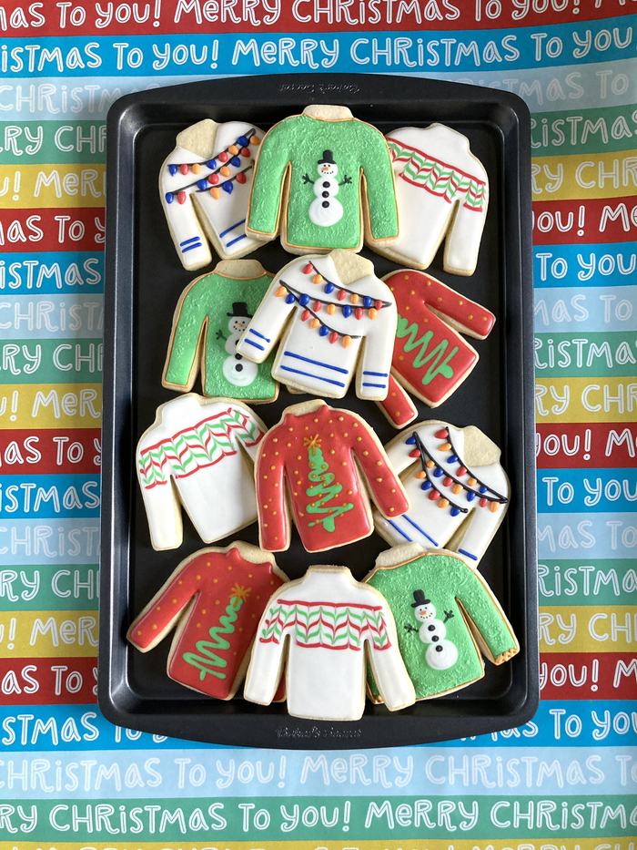 Christmas sweater Sugar Cookies