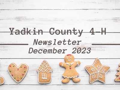 December Edition of the Yadkin County 4-H Newsletter Letter