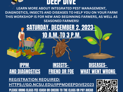 Integrated Pest & Pollinator Management workshop, Dec 2 2023 10AM–3PM, $20 with lunch