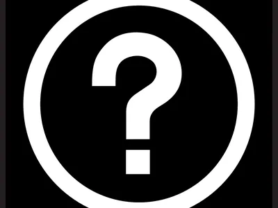 Question mark inside of a circle