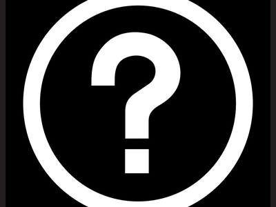 Question mark inside of a circle