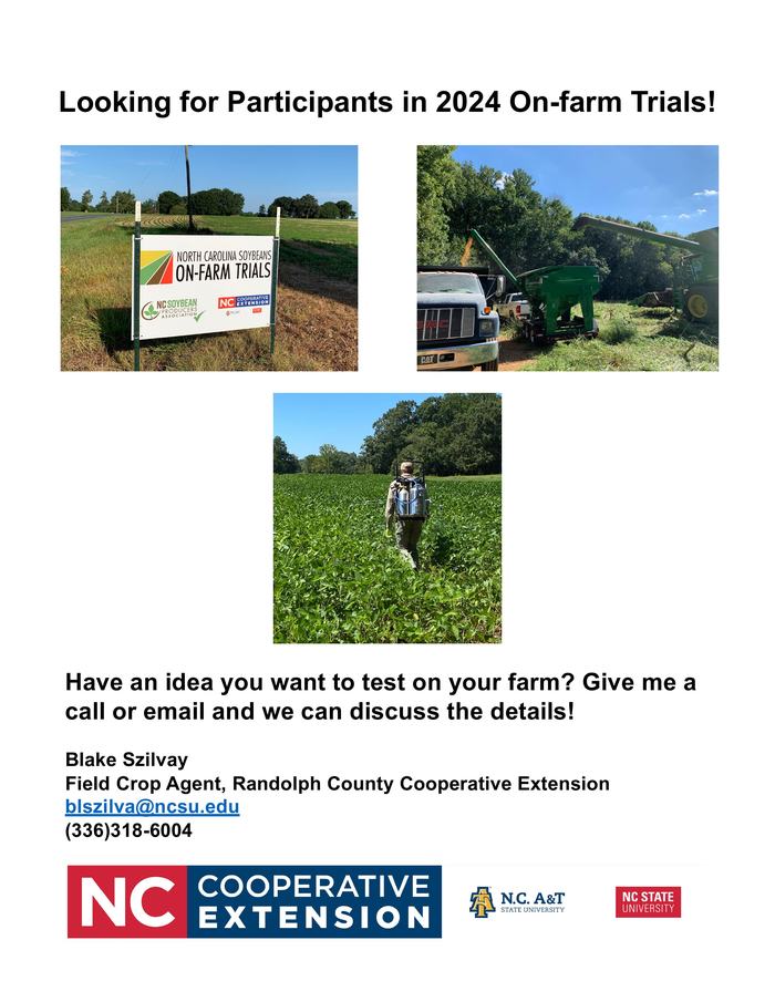 Looking for Participants in 2024 On-farm Trials!