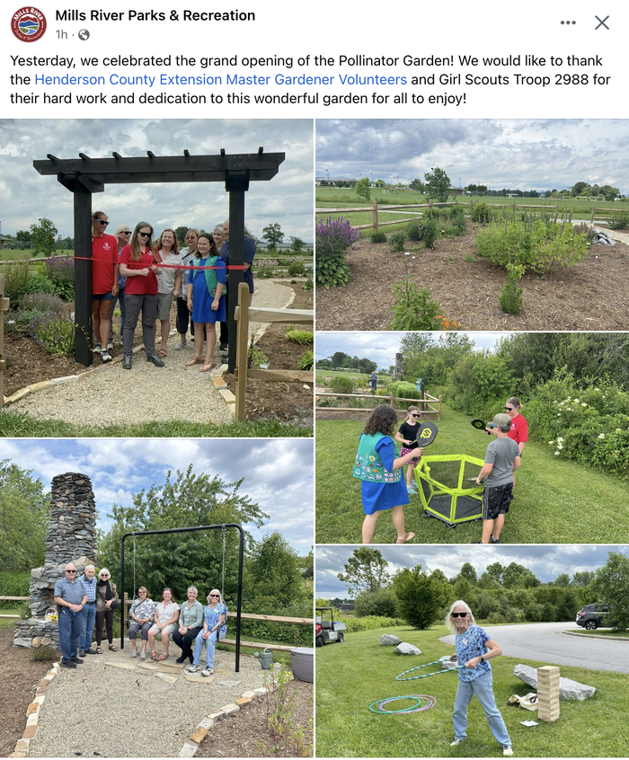 mills river poll gdn ribbon cutting