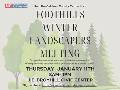 Flyer for landscaper meeting