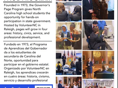 2024 NC Governor Page Program flyer