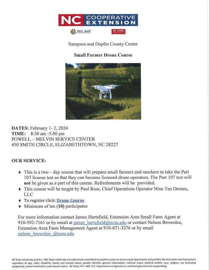 Small Farmer Drone Course