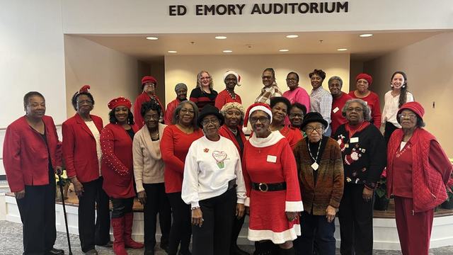 Stanford-Duplin ECA members posing at their holiday party