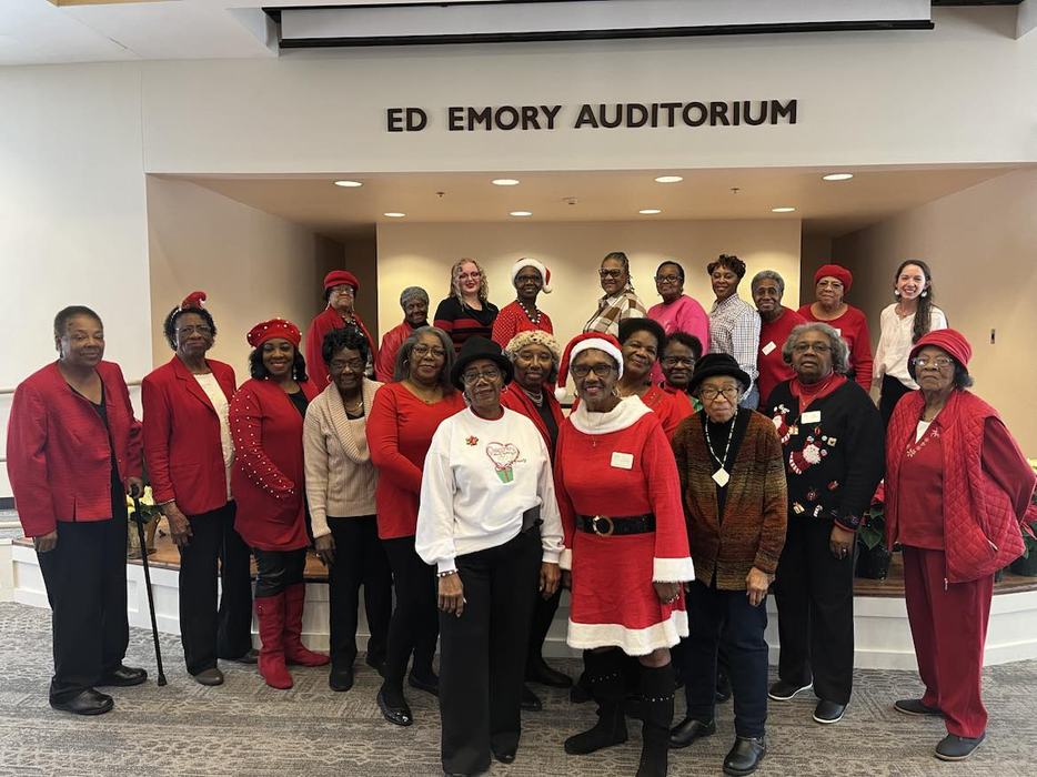 Stanford-Duplin ECA members posing at their holiday party