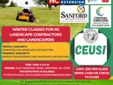 Flyer for January Landscaper Classes