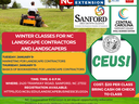 Flyer for January Landscaper Classes