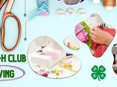 Sewing notions and 4-H clover