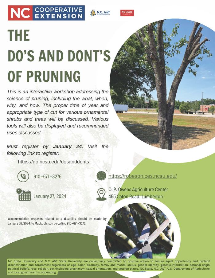 The Do’s and Dont’s of Pruning - Robeson County Center | N.C ...