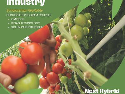 Flyer for BioAgPro course starting in January 2024