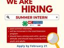 N.C. Cooperative Extension-Rowan County Center WE ARE HIRING SUMMER INTERN • paid summer internship • will be immersed in the total Extension program • should have a strong work ethic, positive attitude, and should enjoy working with youth and adults Appl