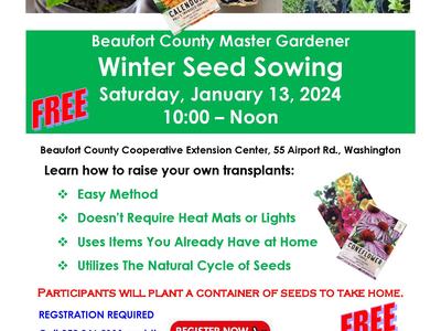 winter seed sowing flyer